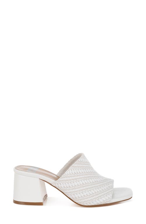 Rag & Co Morgana Slide Sandal In White