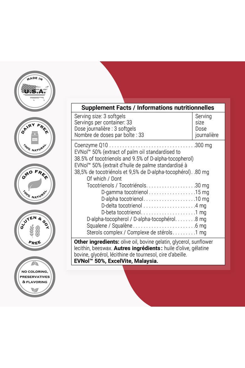 Coenzyme Q10 + Tocotrienols, Alternate, color, None