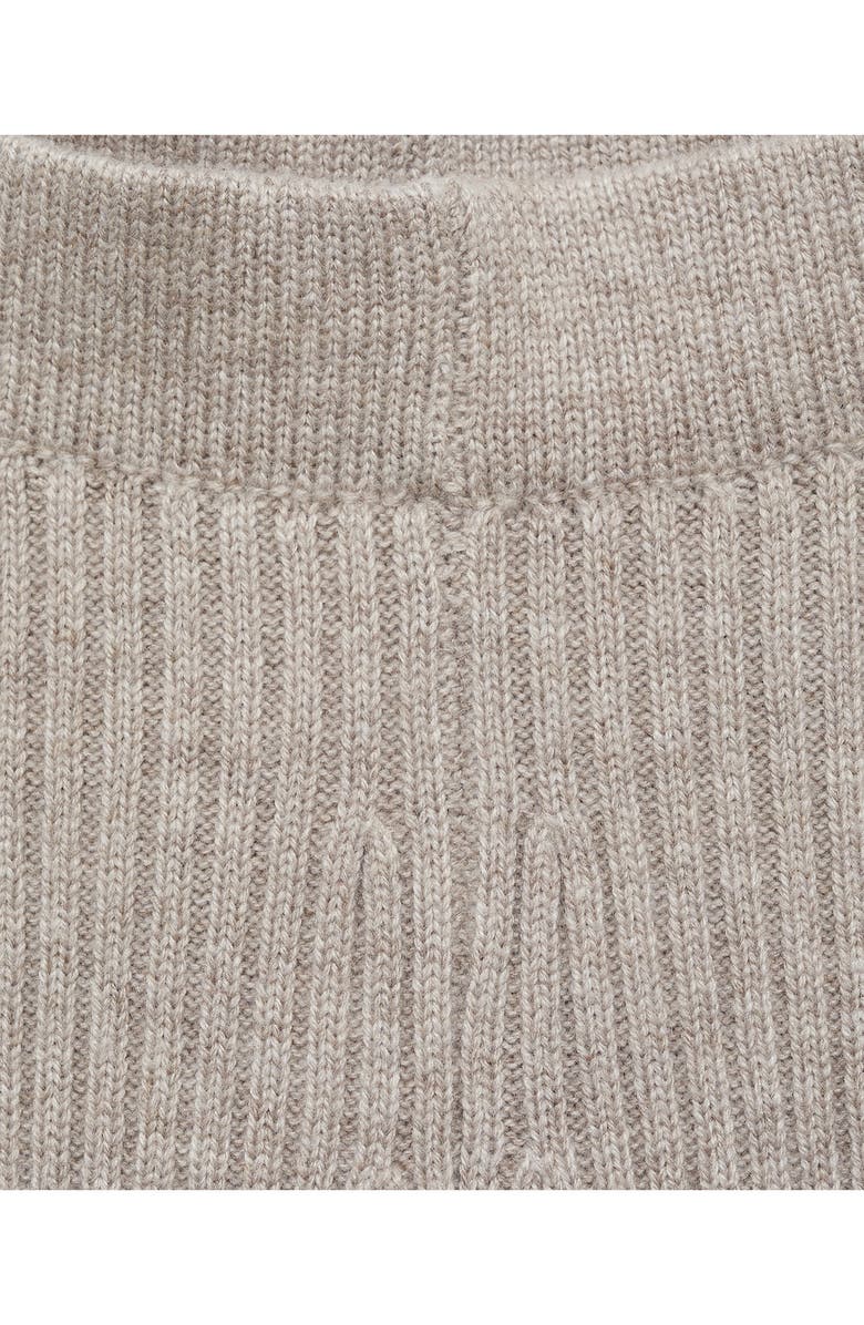 MANGO Rib Flare Leg Pants, Alternate, color, Light/ Pastel Grey