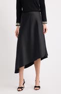 Anne Klein Asymmetrical Bias-Cut Midi Skirt