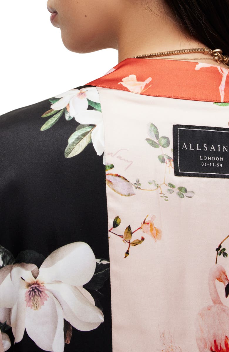 AllSaints Casi Fabia Floral Open Front Jacket, Alternate, color,
