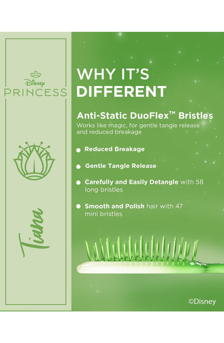Luxury Brands LLC Unbrush Detangling Brush Disney Princess Collection, Alternate, color, Green