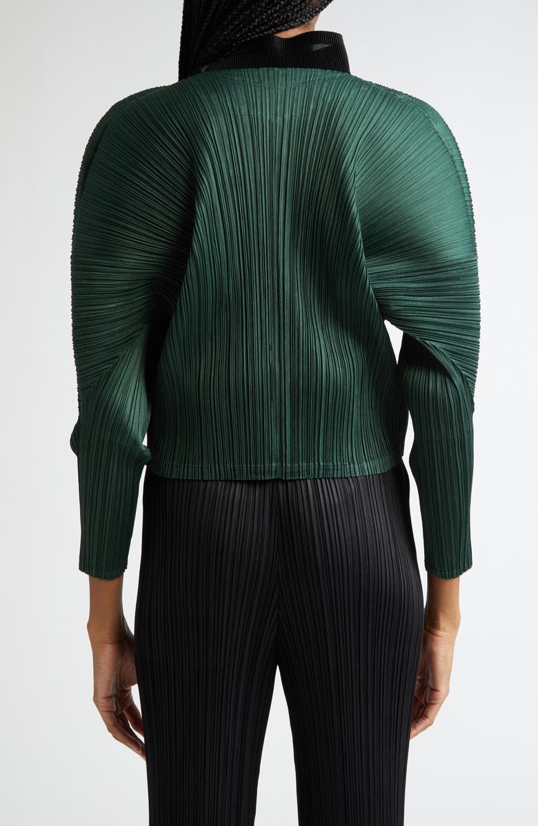 Pleats Please Issey Miyake Monthly Colors October Pleated Cardigan, Alternate, color, 