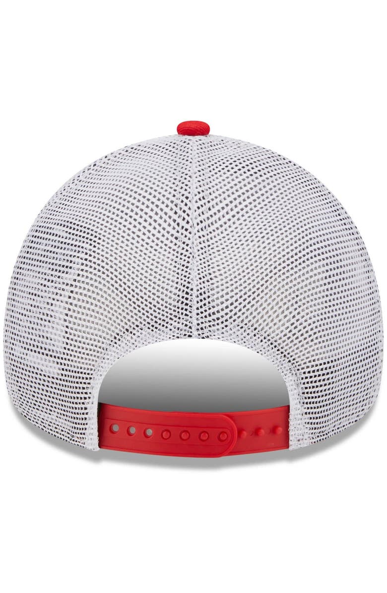 New Era Men's New Era Red/White Kansas City Chiefs Gradient Trucker 9FORTY Snapback Hat, Alternate, color,