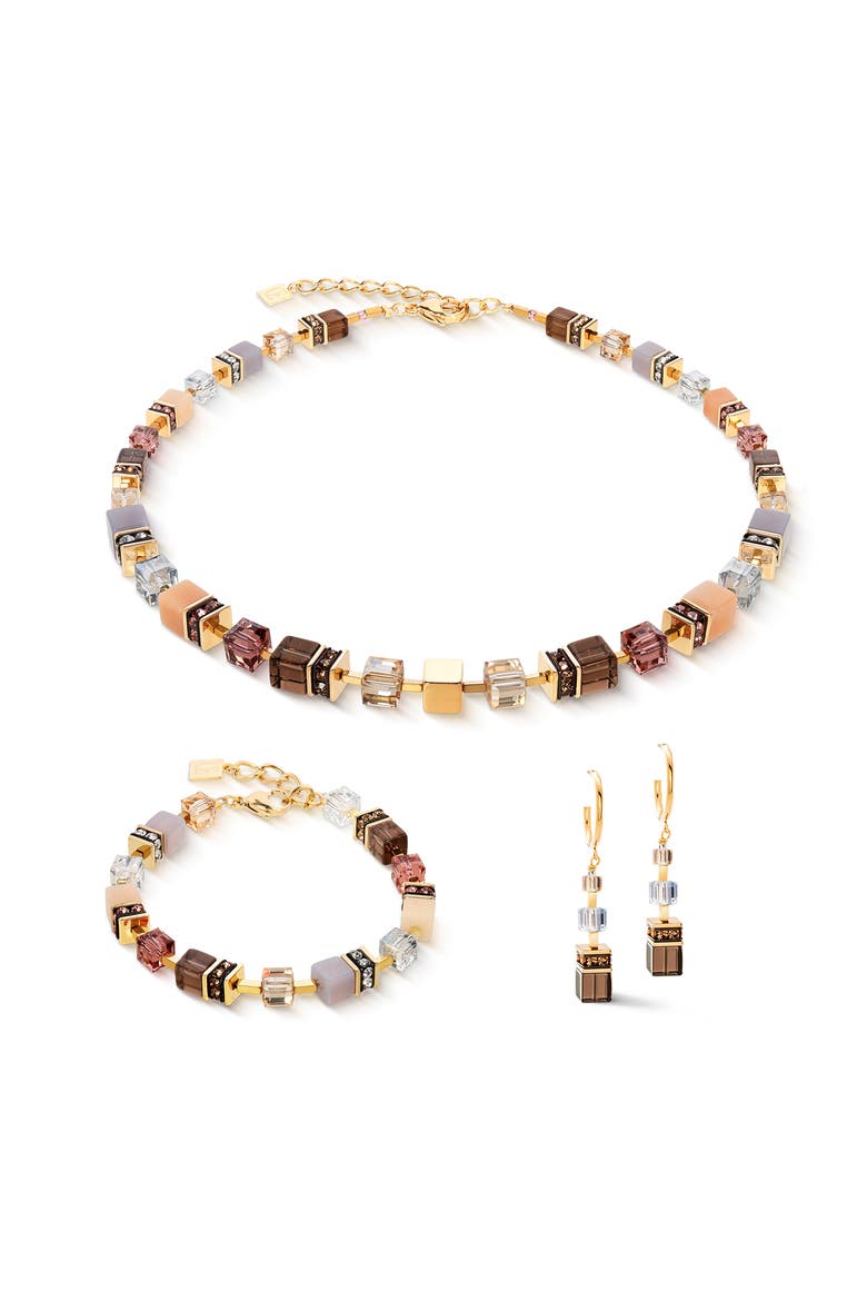 Geocube Precious Statement Earring, Alternate, color, Blush