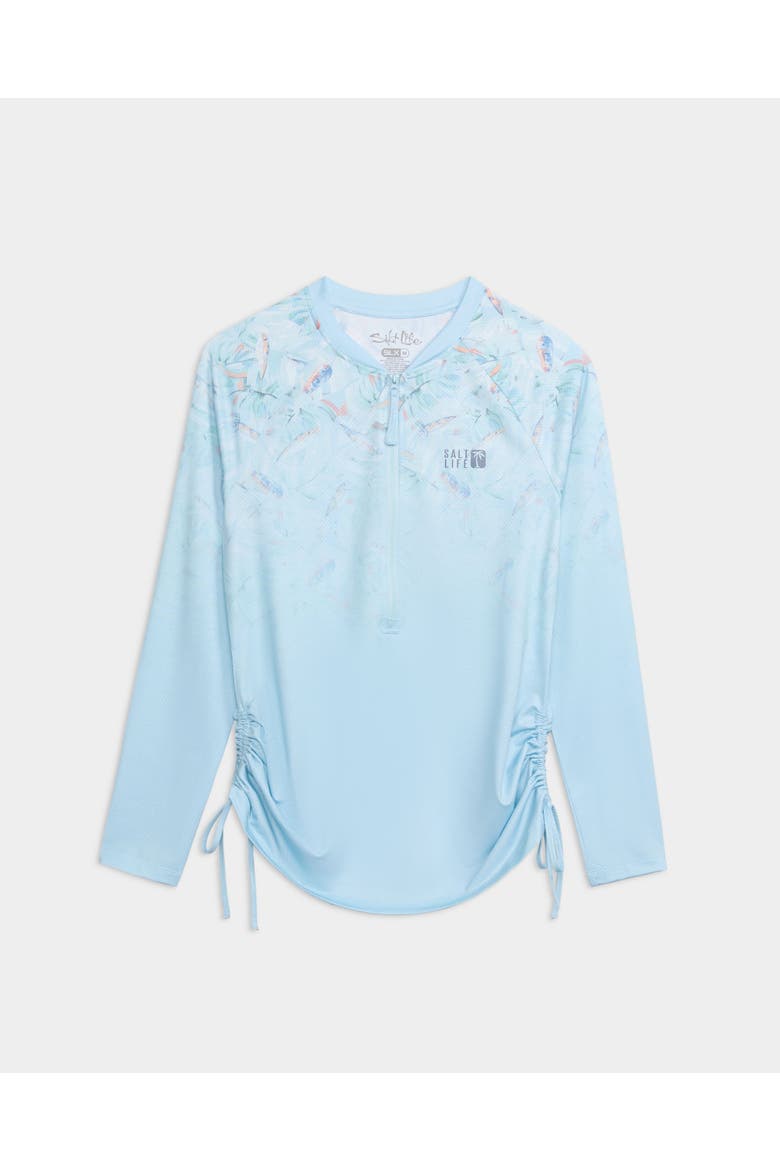 Fade Away Performance Long Sleeve, Alternate, color, Aquamarine