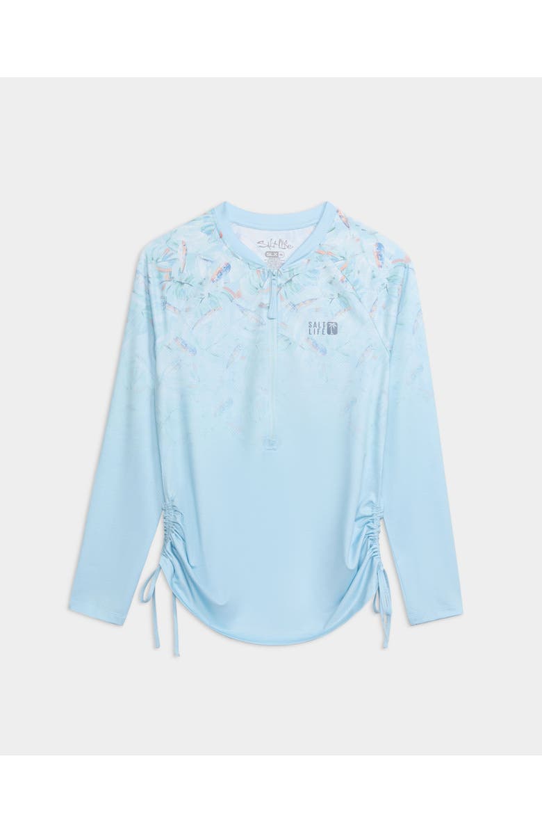 Salt Life Fade Away Performance Long Sleeve, Alternate, color, Aquamarine