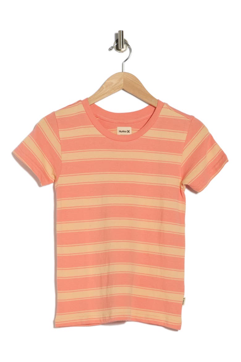Better Days Stripe Tee, Alternate, color, BURNT CORAL