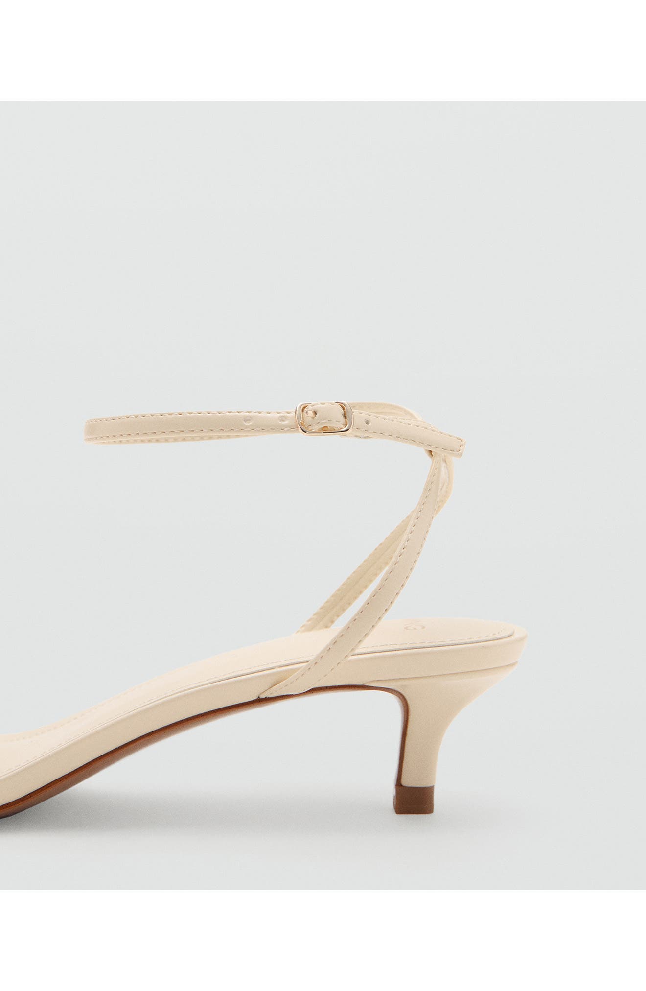 Ankle Strap Kitten Heel Sandal, Alternate, color, VANILLA
