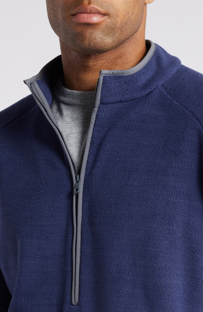 Peter Millar Fade Half Zip Fleece Pullover, Alternate, color, Navy