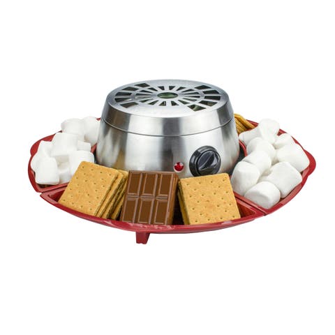 Indoor Electric Stainless Steel 8 Piece Smore Maker Set