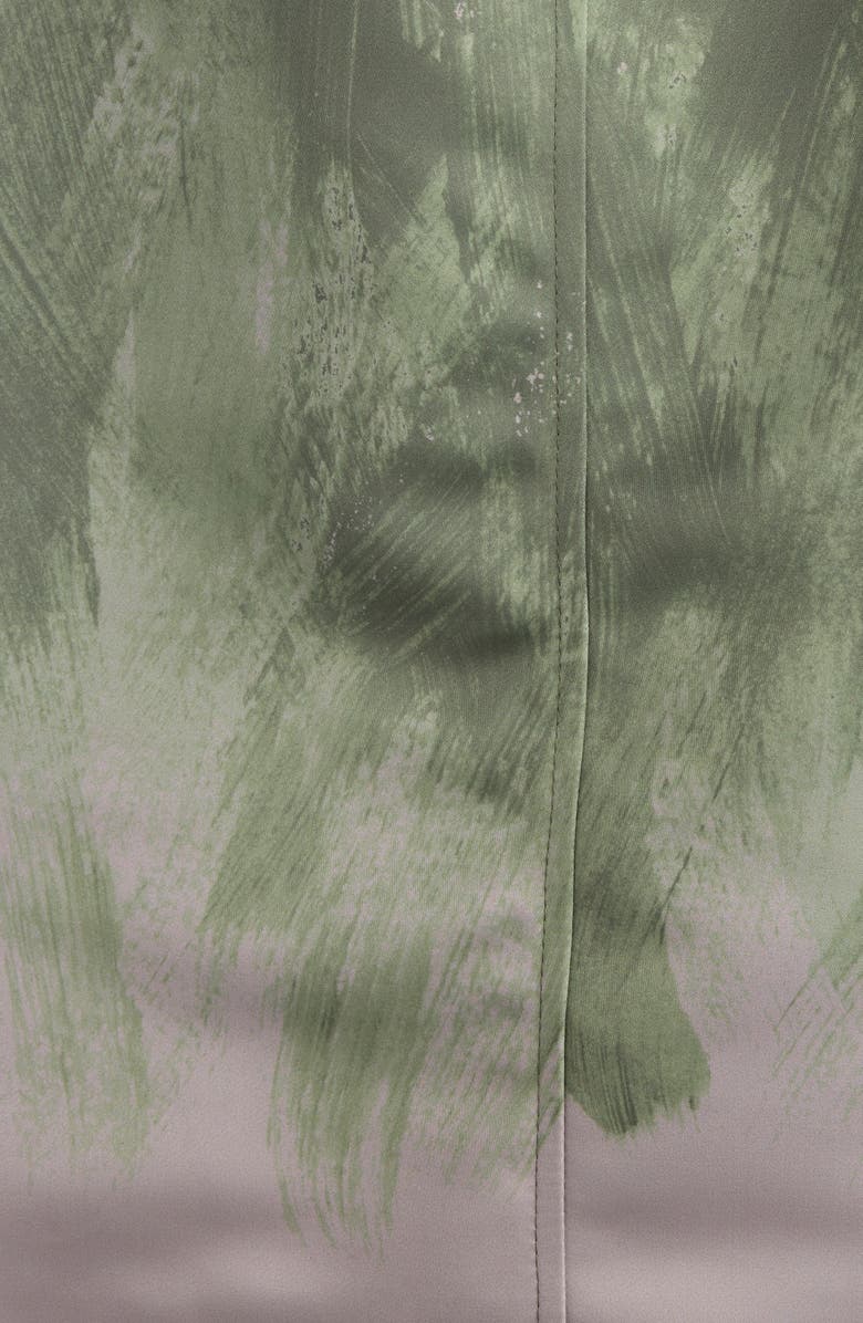 Dries Van Noten Vanilla Brushstroke Print Hooded Jacket, Alternate, color, 