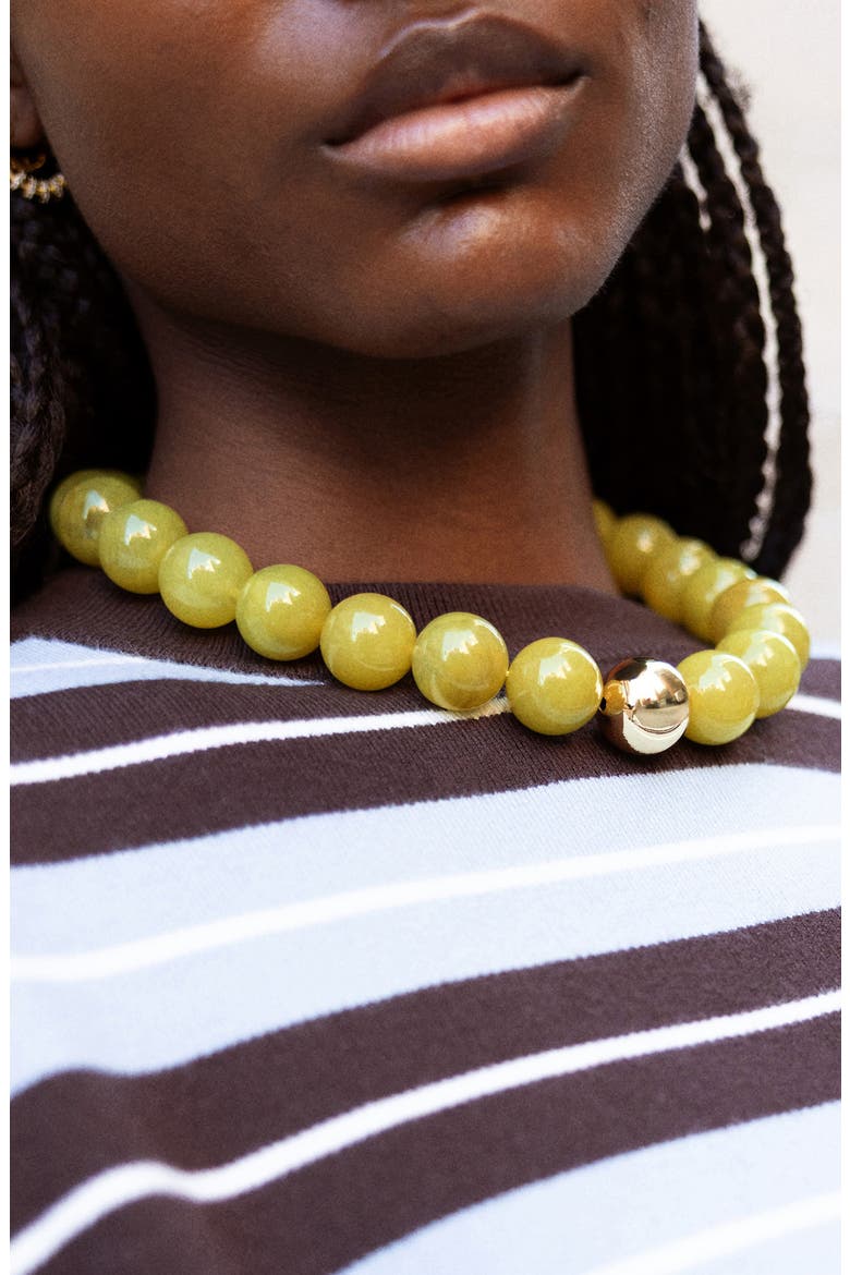 Jane Beaded Necklace, Alternate, color, LIGHT GREEN