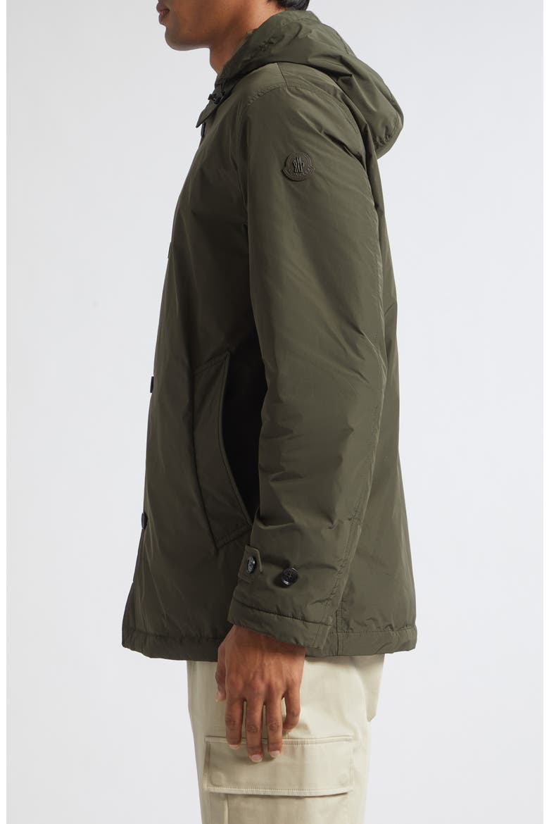 Evrine Hooded Water Repellent Down Jacket, Alternate, color, URBAN OLIVE GREEN