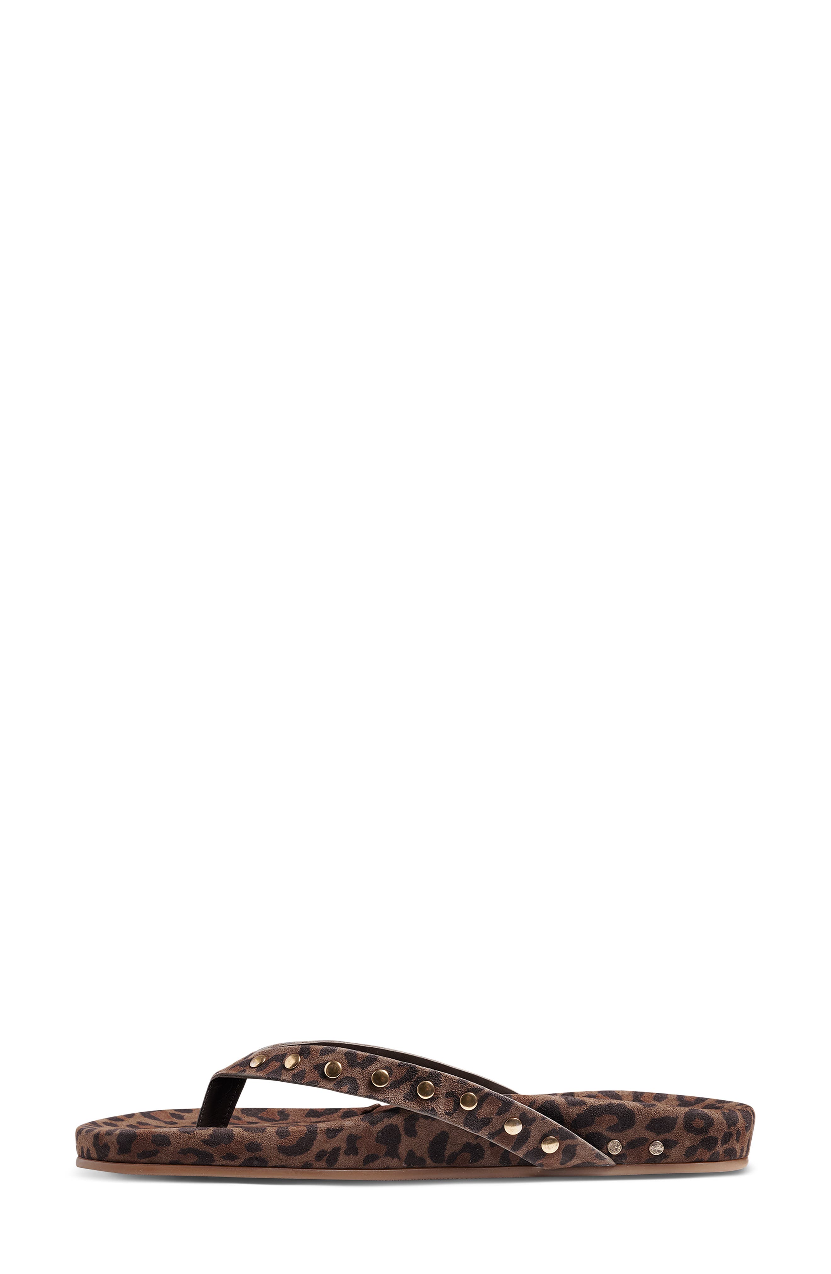 Tringa Flip Flop, Alternate, color, BLACK LEOPARD