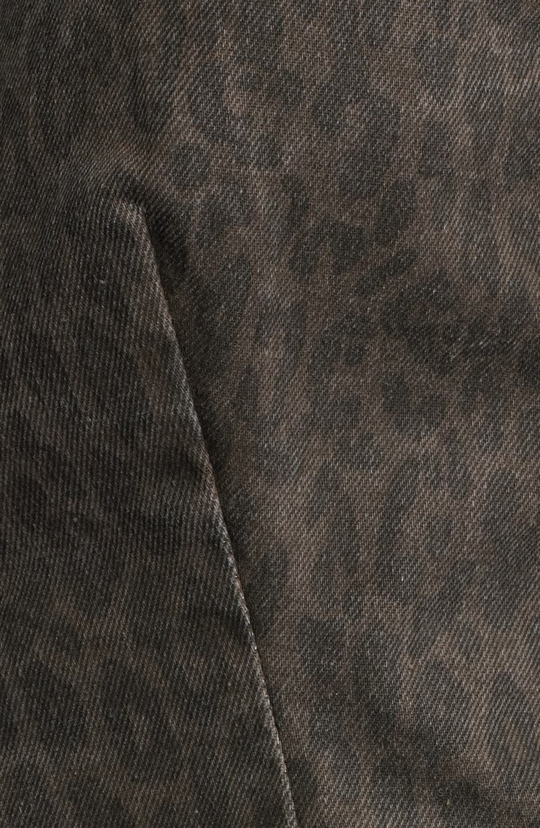 HIDDEN JEANS Cheetah Print Denim Vest, Alternate, color, Brown