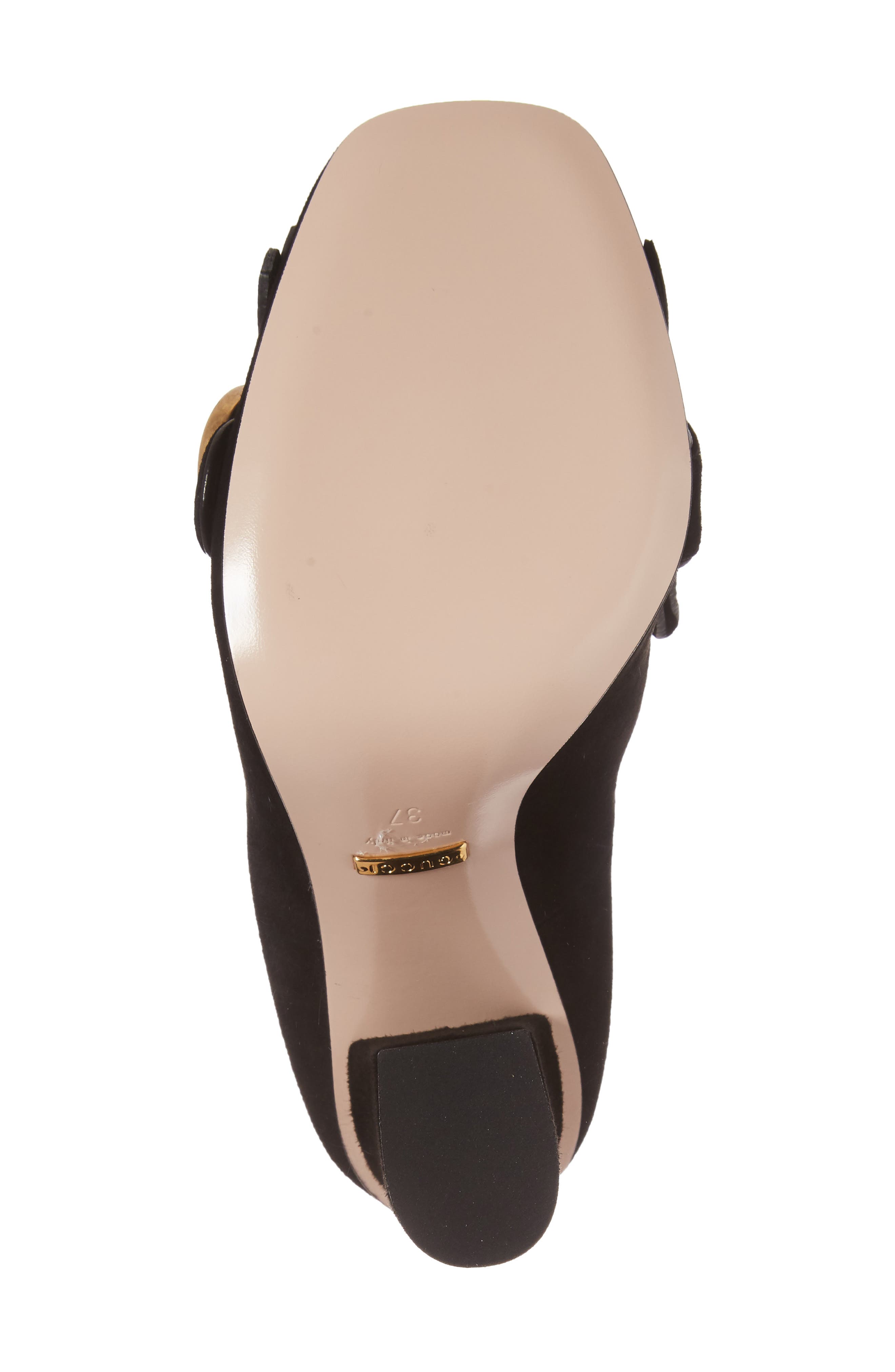 Gucci Marmont Kiltie Loafer Pump, Alternate, color, 