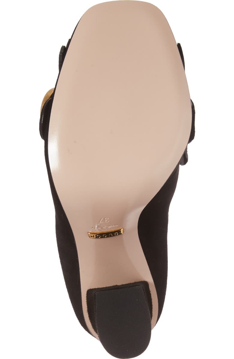 Gucci Marmont Kiltie Loafer Pump, Alternate, color,