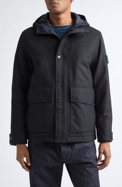 Wool Short Parka