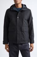 Stone Island Wool Short Parka