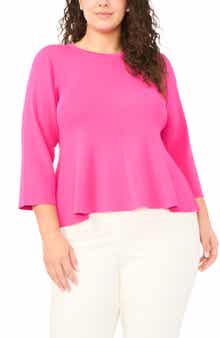 Rib Peplum Sweater