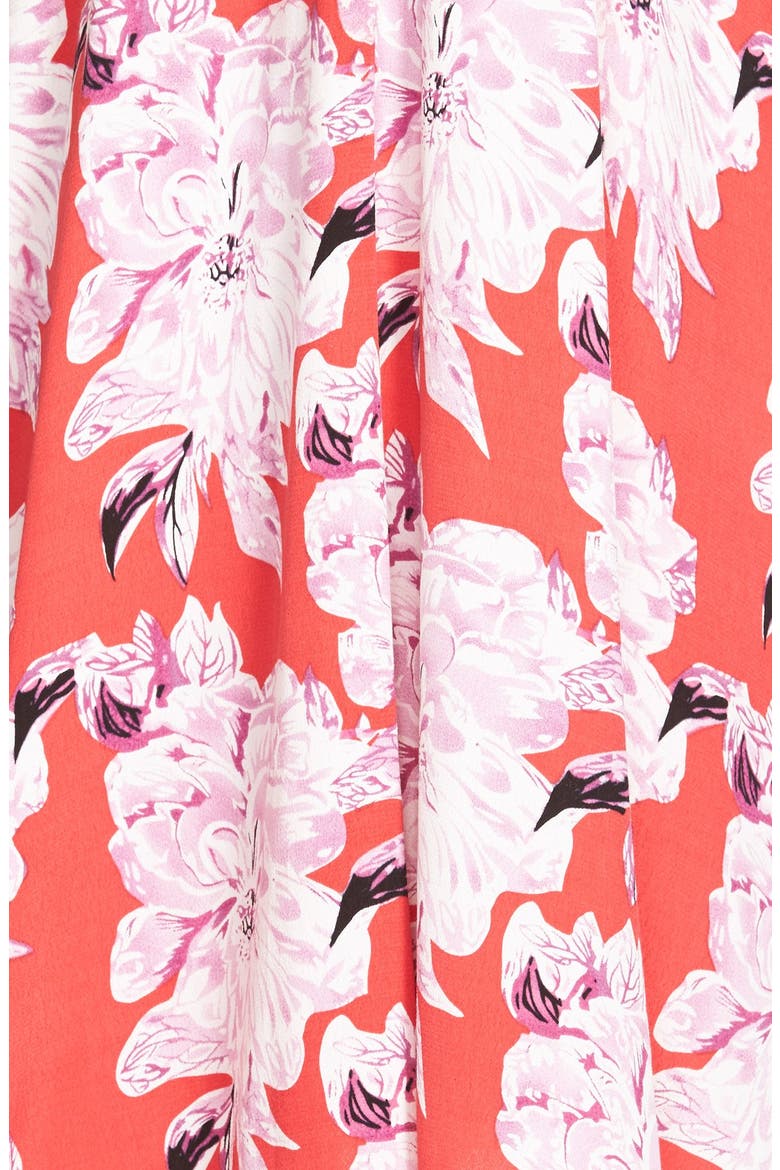 ASTR Racerback Shift Dress, Alternate, color, RED MULTI FLORAL