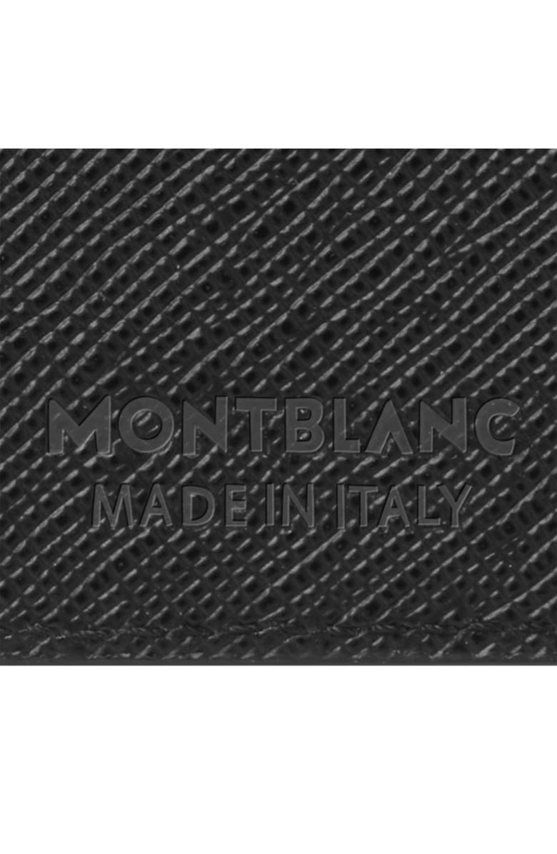 Montblanc Sartorial Trifold Leather Card Holder, Alternate, color, Black