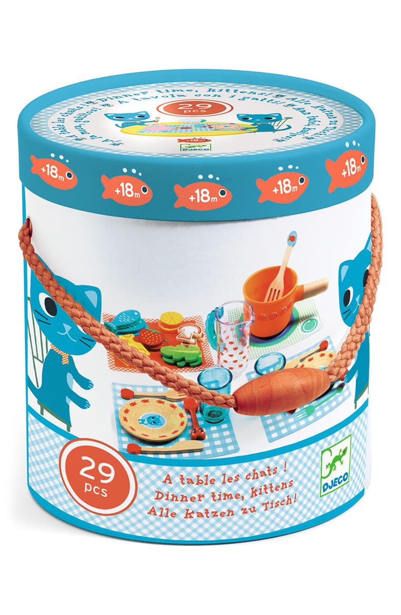 Djeco Dinner Time Kittens Playset, Alternate, color, Multi