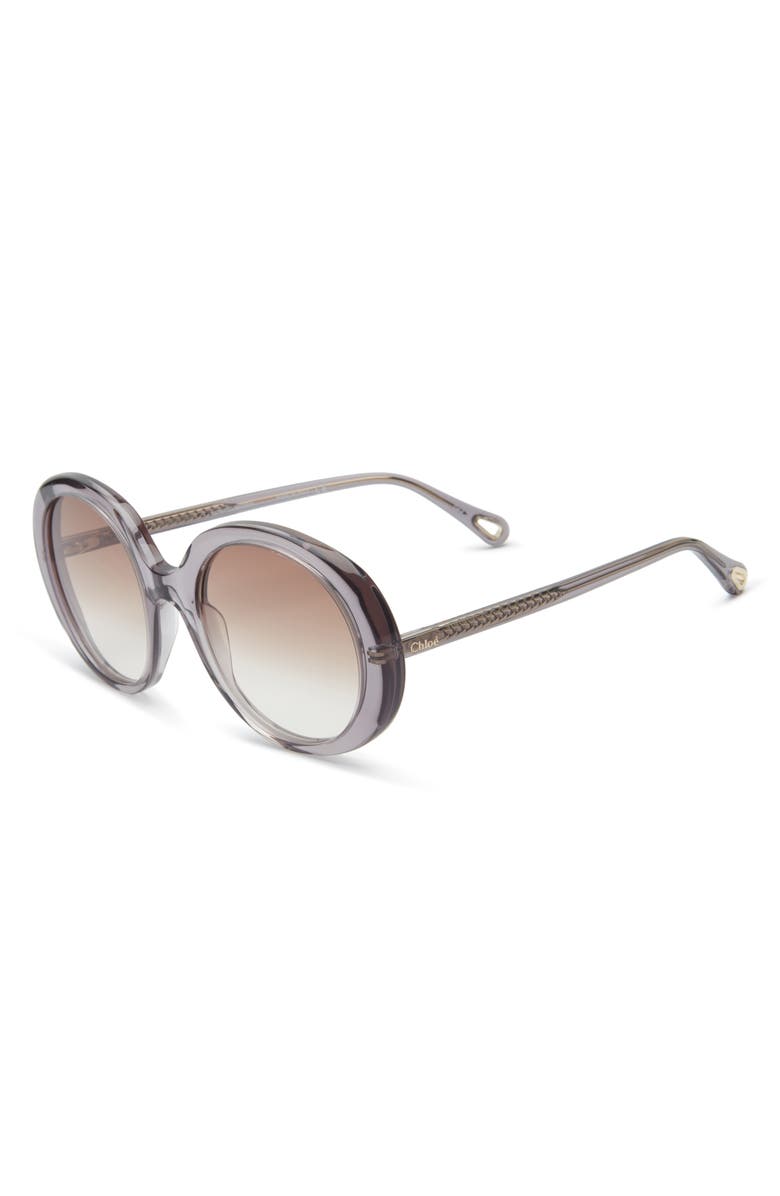 Chloé Core 54mm Round Sunglasses, Alternate, color,