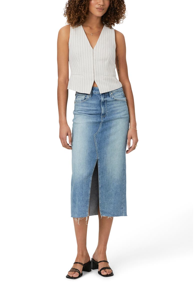 Meadow Denim Midi Skirt, Alternate, color, LARAMBLA