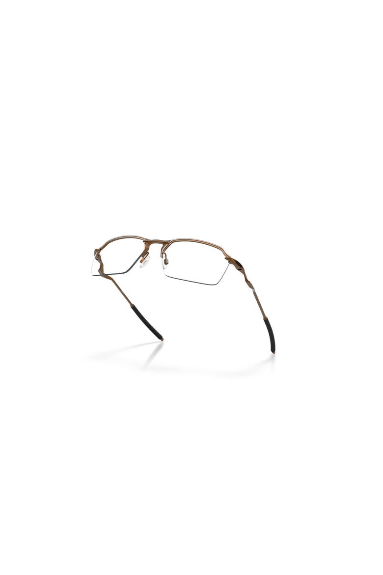 57mm Rectangle optical glasses, Alternate, color, Brown