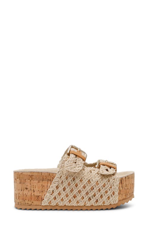Steve Madden Kali Platform Sandal In Natural Multi
