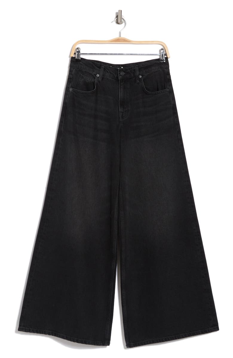 MOTHER The Slung Sugar Cone Sneak Wide Leg Jeans, Alternate, color, 