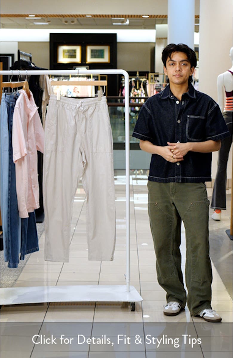 Organic Cotton Poplin Drawstring Chef Pants, sales video thumbnail