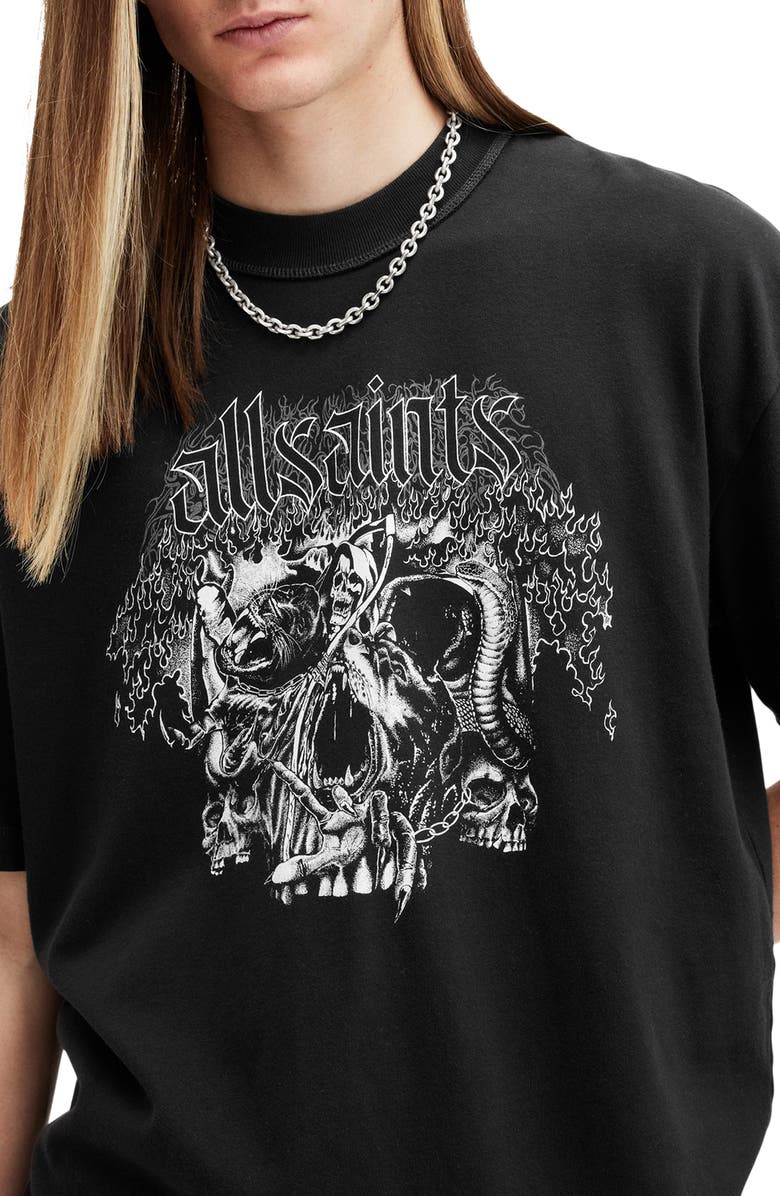 AllSaints Morph Cotton Graphic T-Shirt, Alternate, color,
