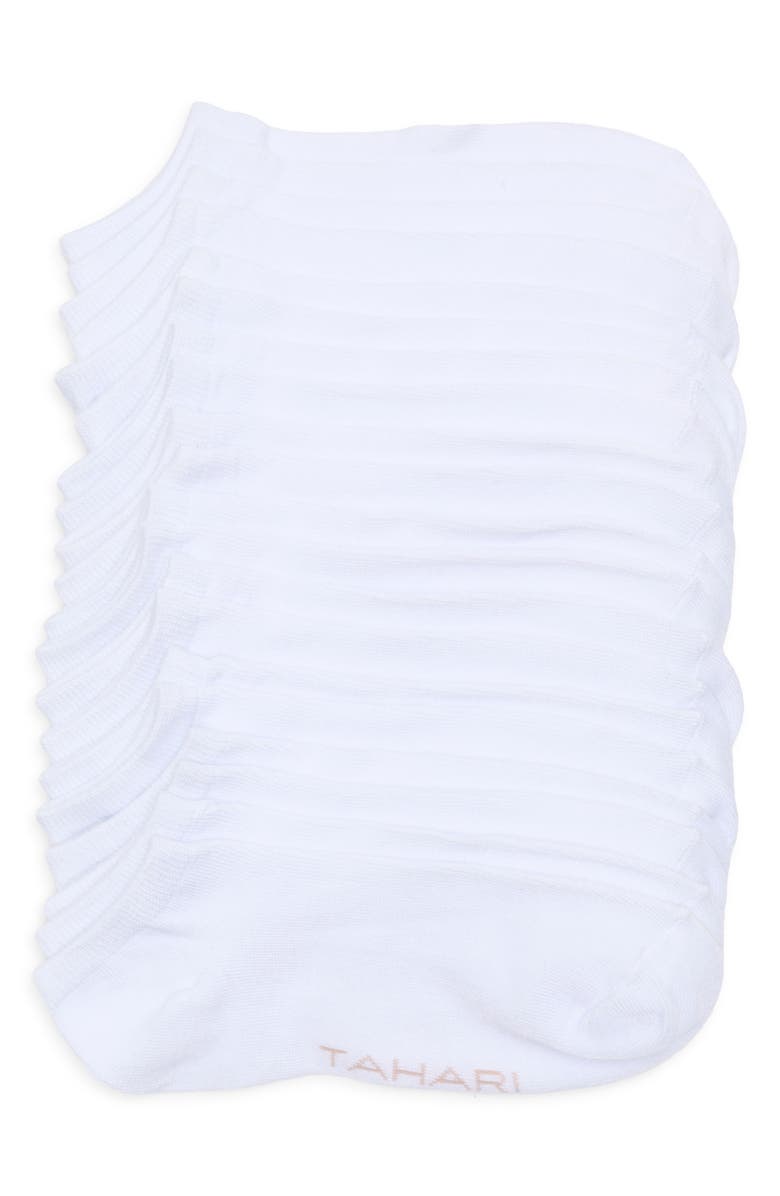 Tahari 10-Pack Low Cut Socks, Main, color, White