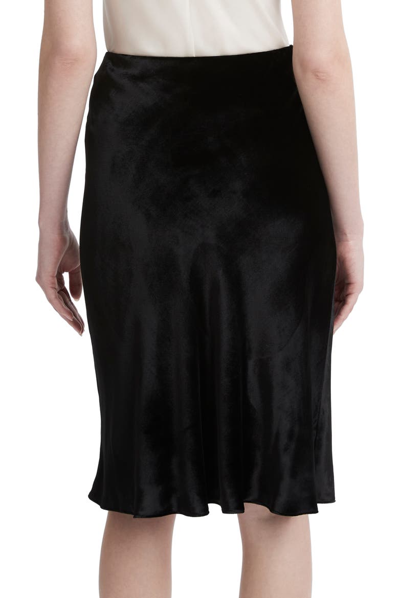 Satin Slip Skirt, Alternate, color, BLACK