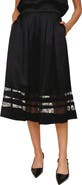 Bella Dahl Lace Inset Midi Skirt