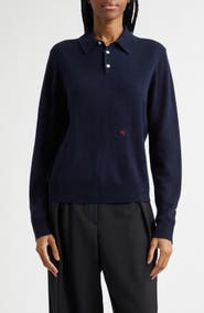 Hommegirls Wool & Cashmere Polo Sweater