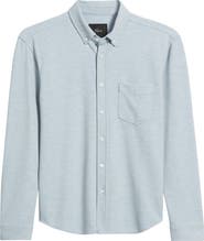 Rails Vincent Bird's Eye Knit Button-Down Shirt