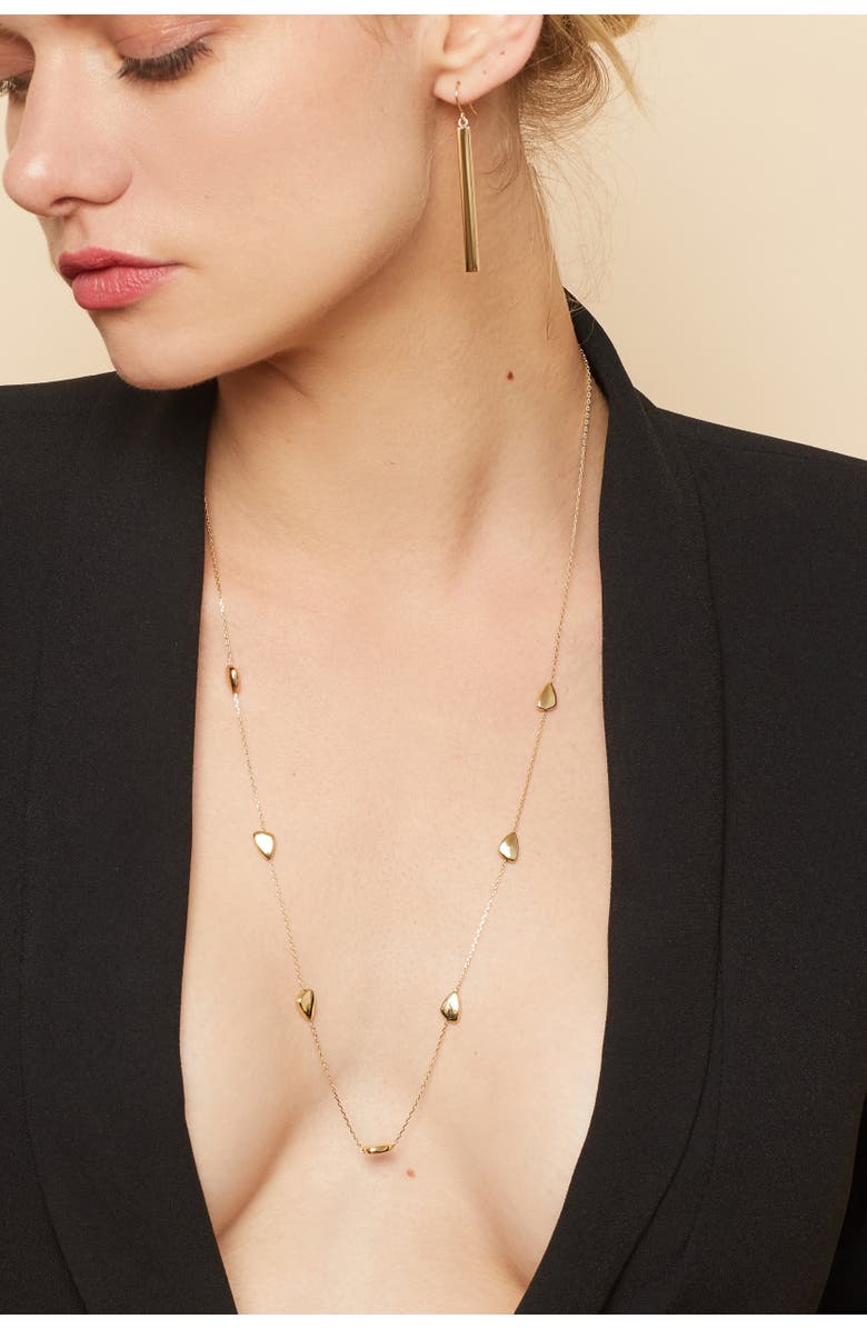 Oradina 14K Yellow Gold Seaside Station Necklace, Alternate, color, Yellow Gold