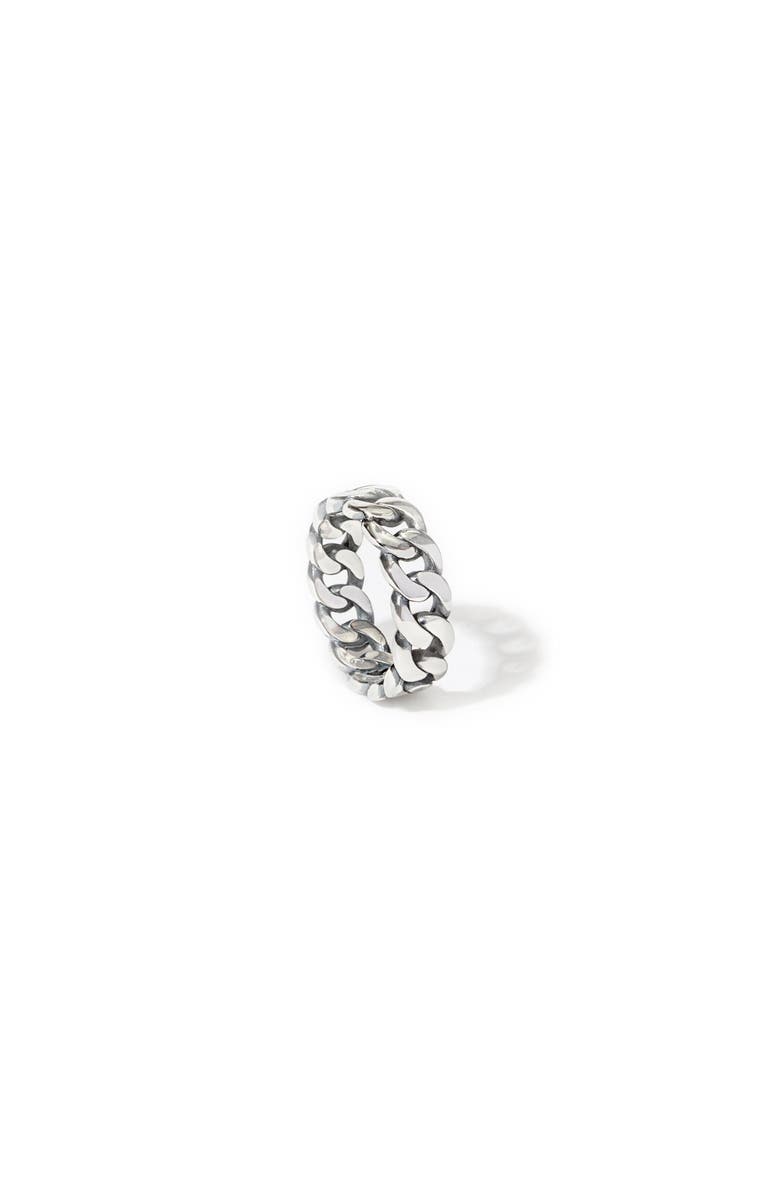LOUPN Cuban Chain Ring, Main, color, Silver