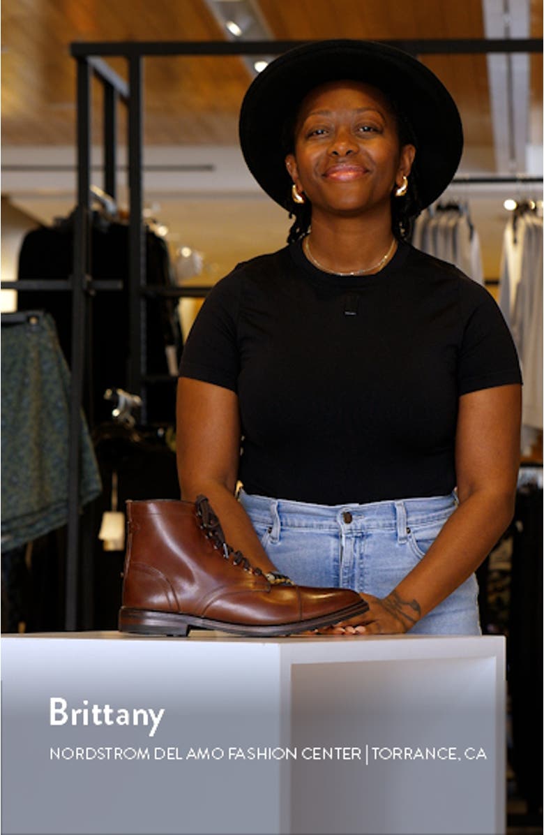 Landon Lace-Up Cap Toe Boot, sales video thumbnail