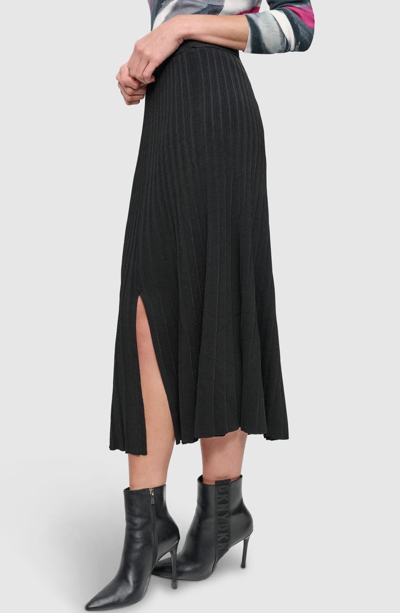 DKNY Rib Sweater Skirt, Alternate, color,