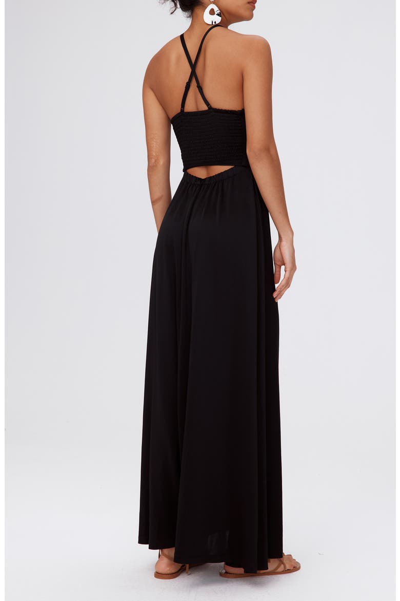 Caty A-Line Dress, Alternate, color, BLACK