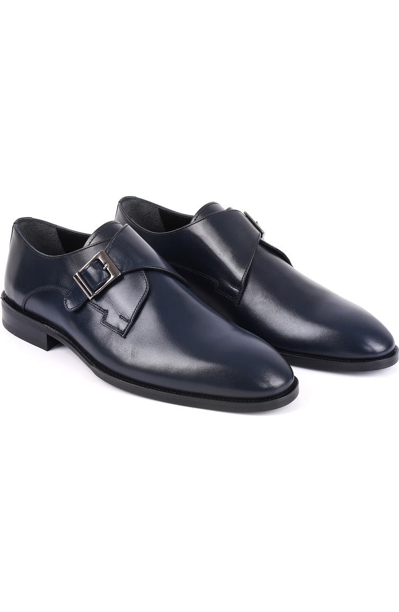 VELLAPAIS Macnolia Monk Shoe, Alternate, color, Navy Blue