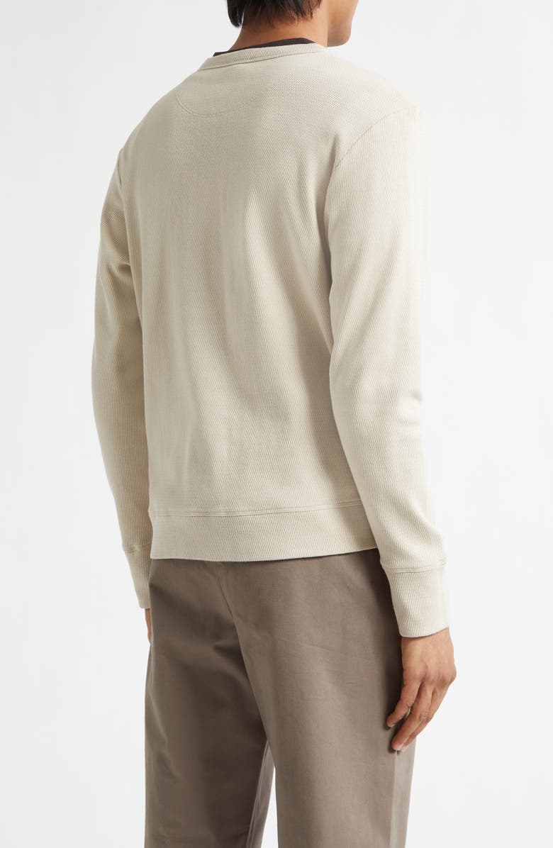 Sunspel Cellulock Supima<sup>®</sup> Cotton Cellulock Crewneck Sweatshirt, Alternate, color, Hazelwood