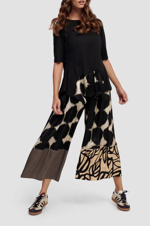 ALEMBIKA ALEMBIKA SERENE MIXED PRINT WIDE LEG PANTS