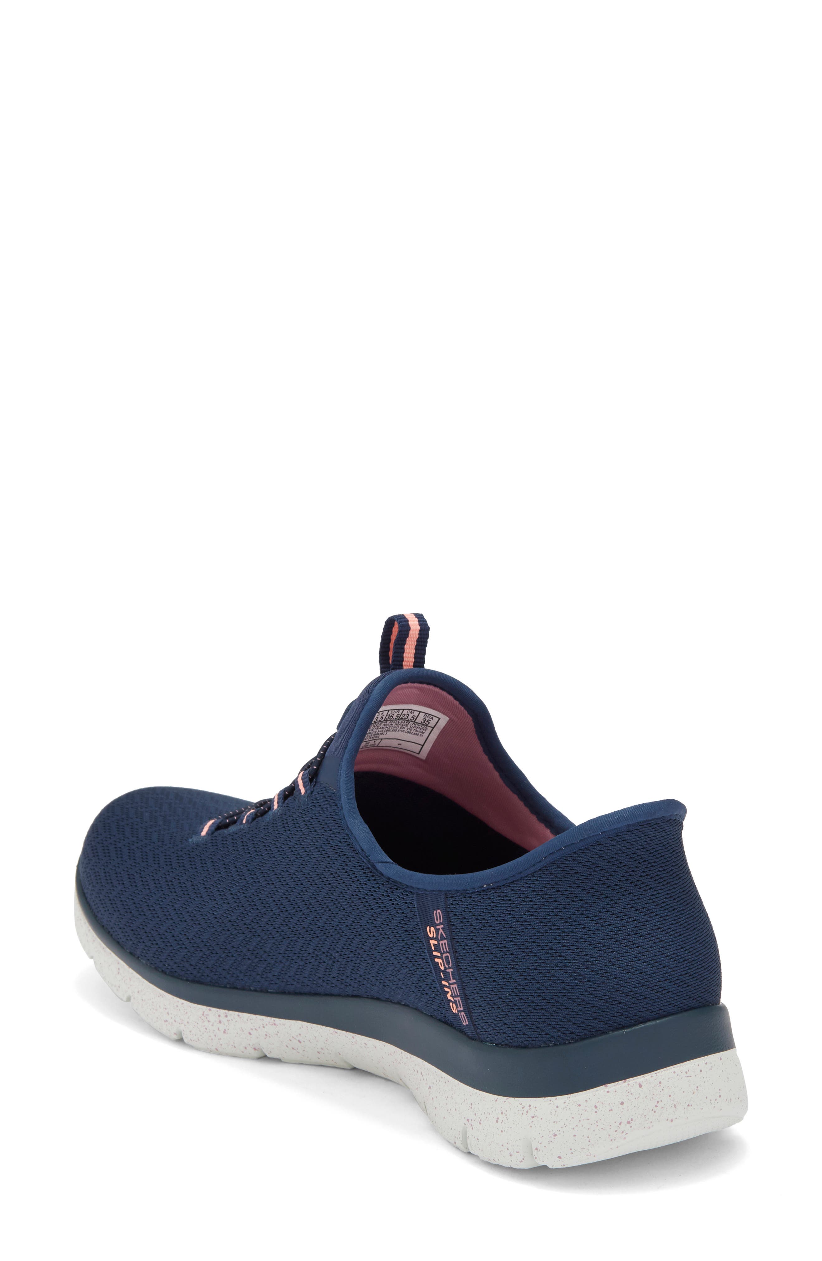 SKECHERS Waterproof Slip-On Sneaker, Alternate, color, Navy