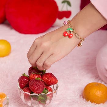 Juicy Couture Cherry & Fruit Charm Bracelet | Nordstrom